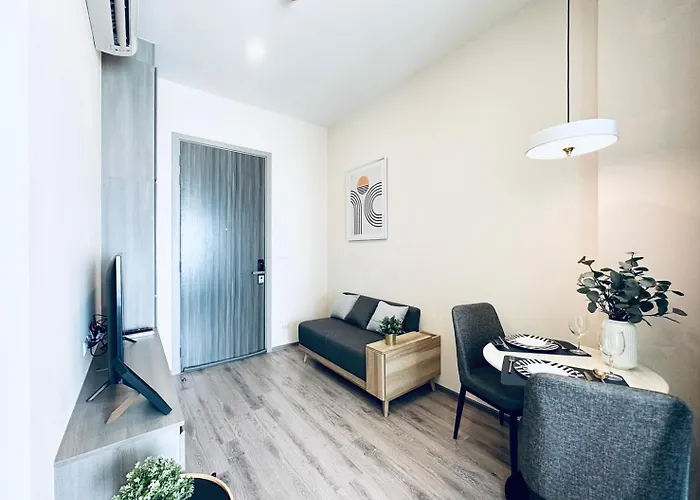 Apartment Modern Nr Bts Onnut Wifi *